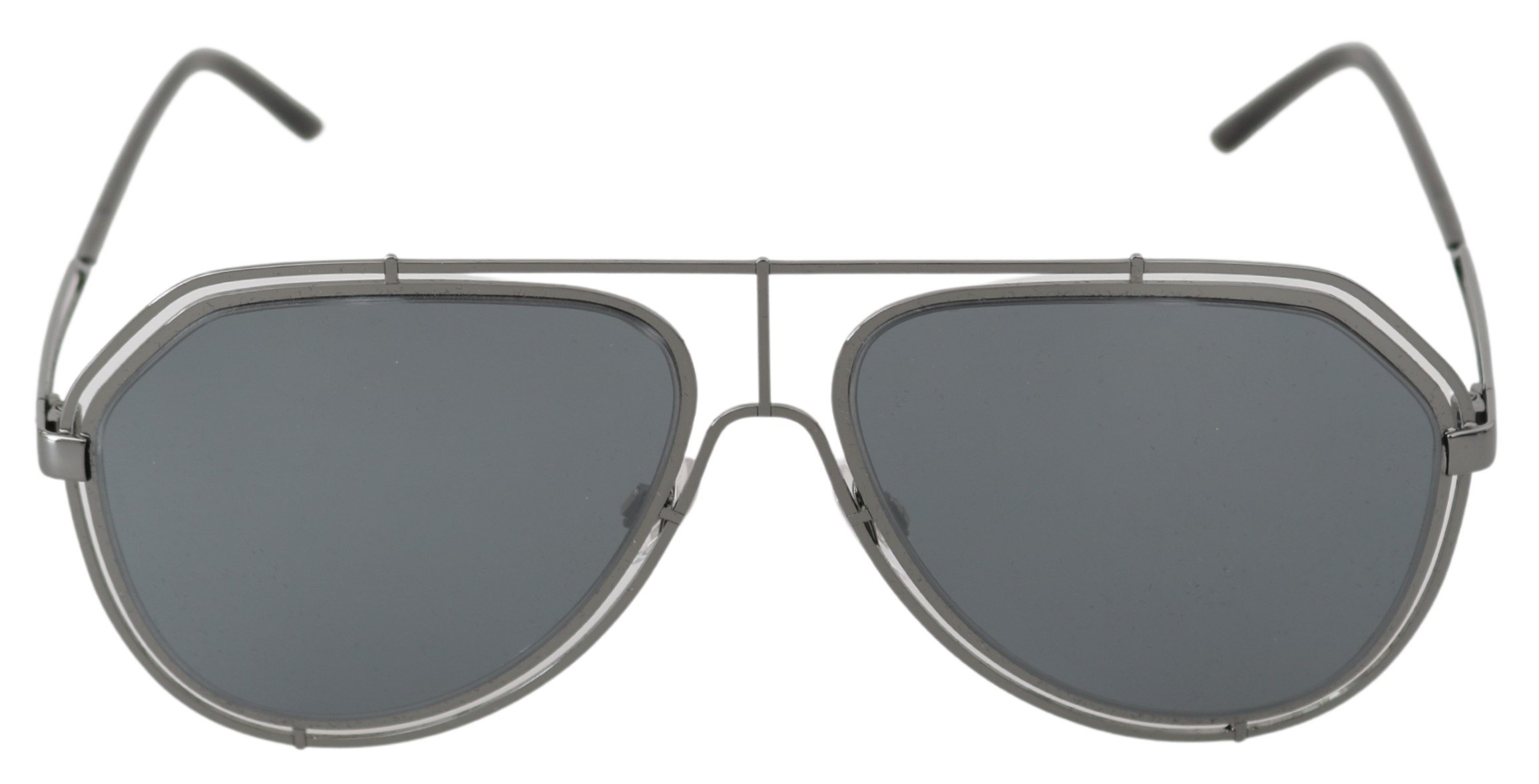 Dolce & Gabbana Women's Logo Pilot Aviator Sunglasses Gray GLA765