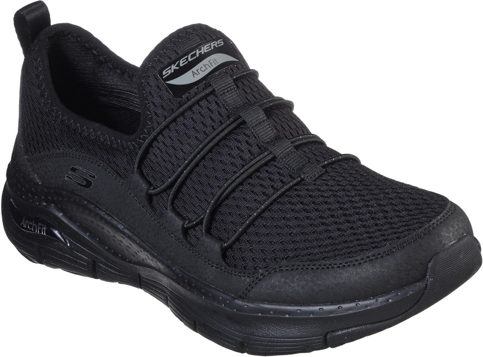 Skechers Women's Arch Fit Lucky Thoughts Sports Shoe Various Colour 30318 - Black/Black 8