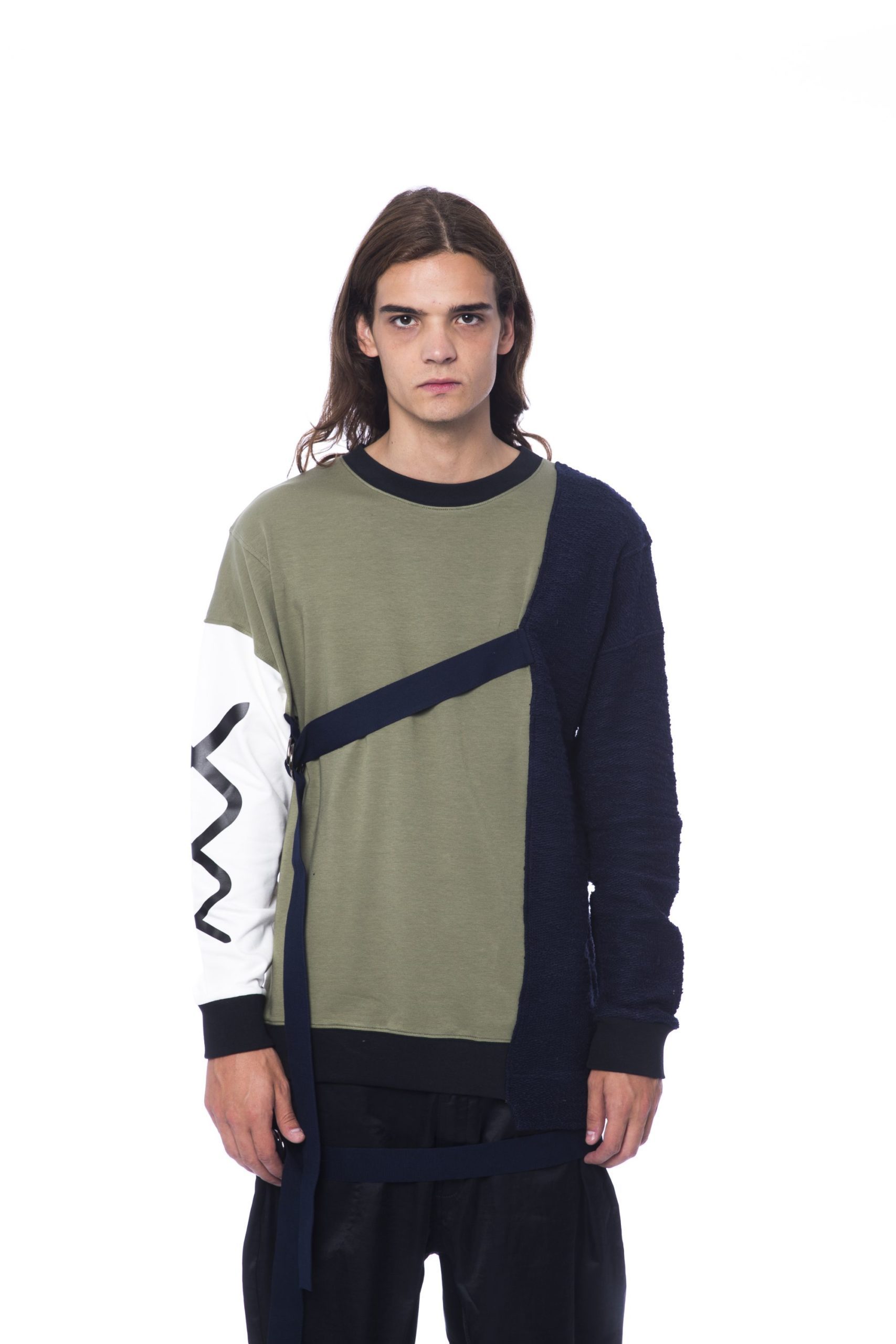Nicolo Tonetto Men's Army Sweater Blue NI1273162 - L