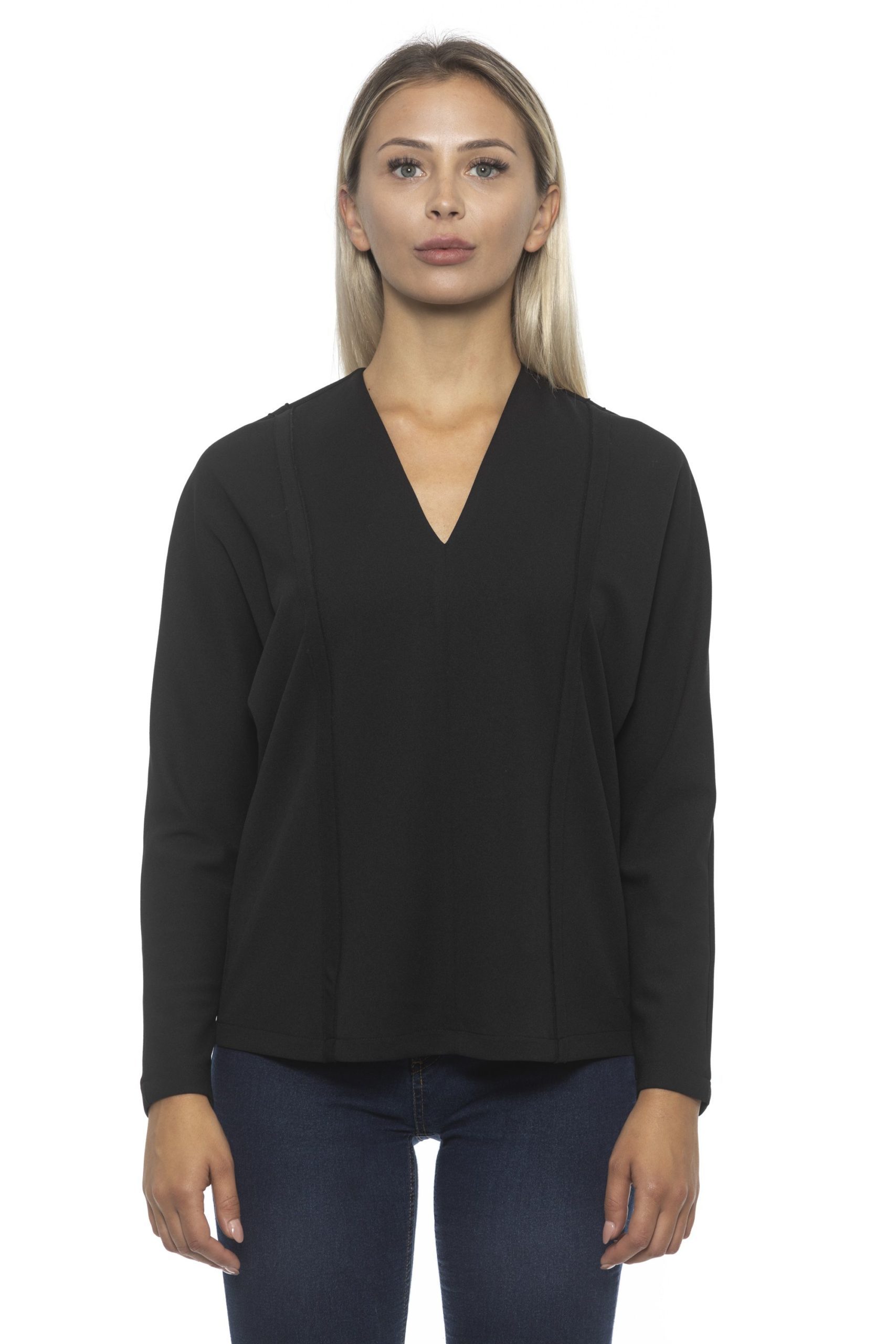 Alpha Studio Women's Nero Sweater Black AL1192289 - IT40 | XS