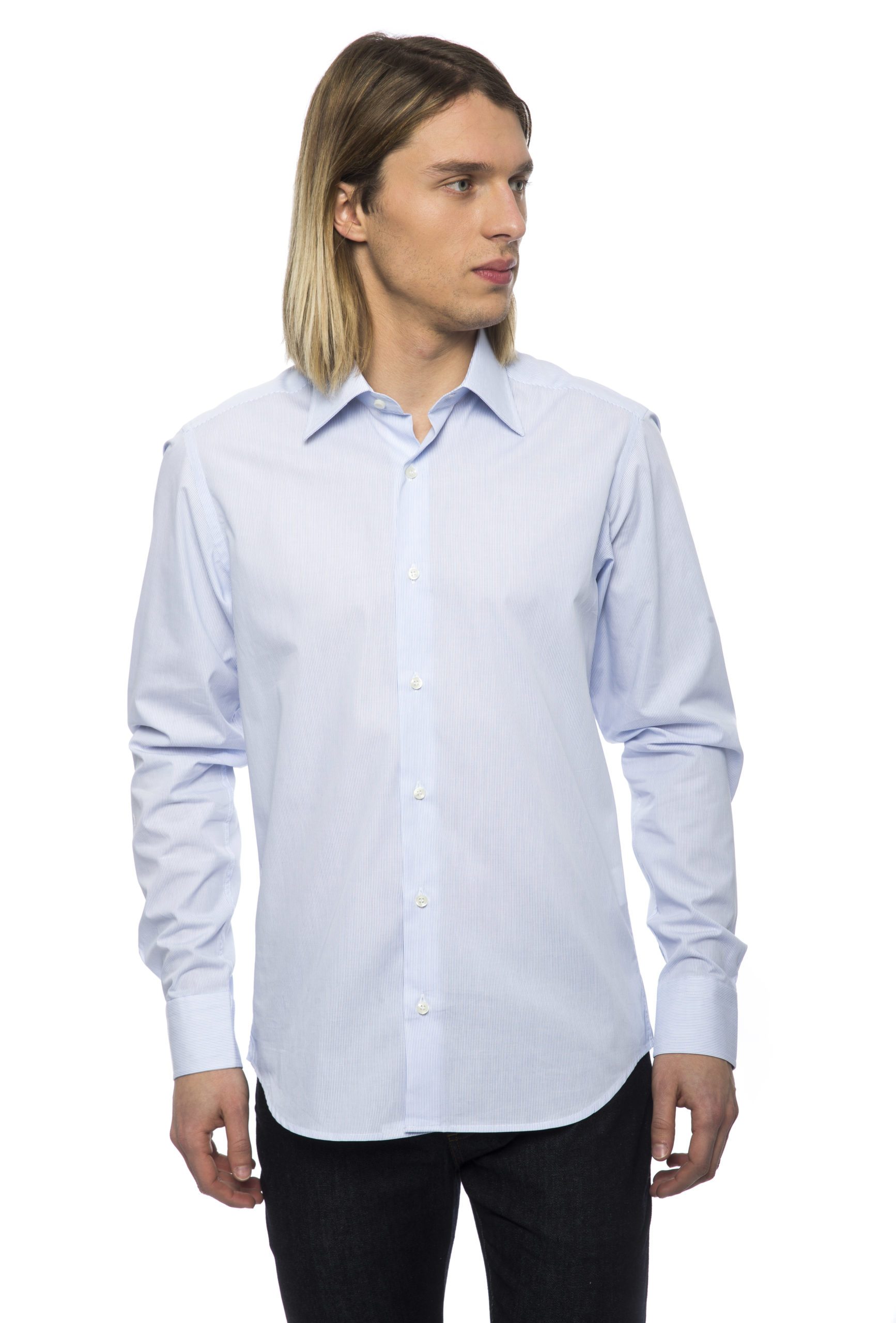 Uominitaliani Men's Shirt Light Blue UO1394777 - XL