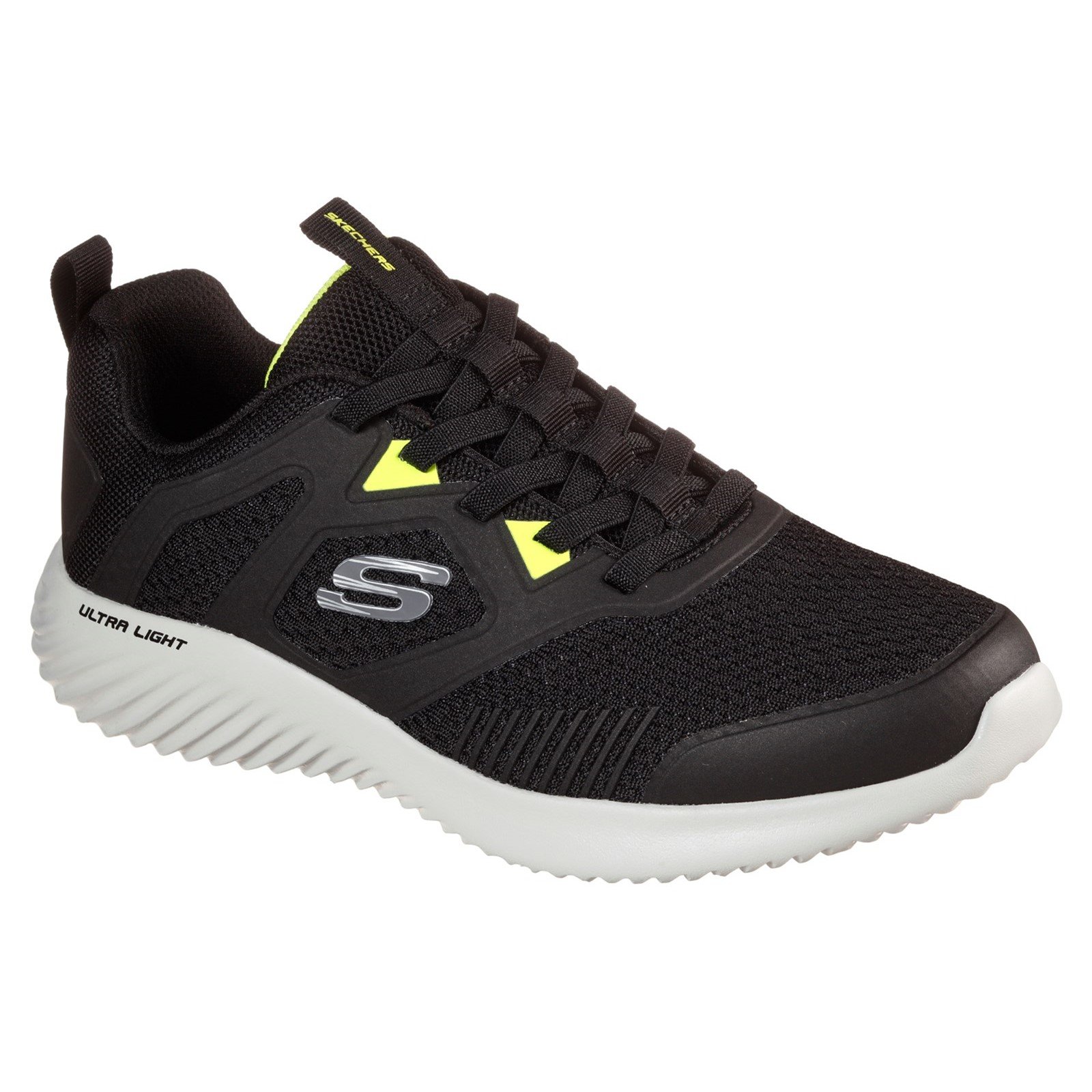 Skechers Men's Bounder High Degree Trainer Black 33059 - Black 12