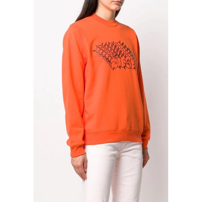 Diesel Women's Sweatshirt Orange 298736 - orange S