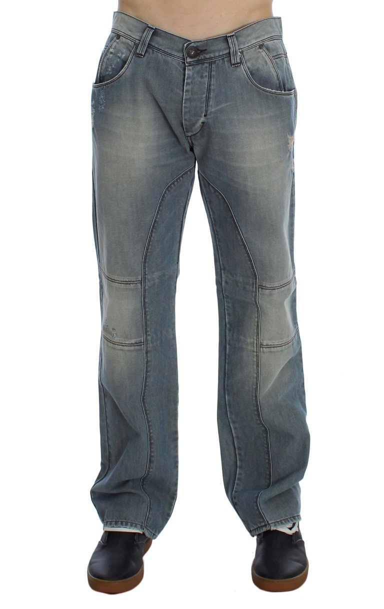 Ermanno Scervino Men's Denim Baggy Fit Jean Blue SIG30567 - W34