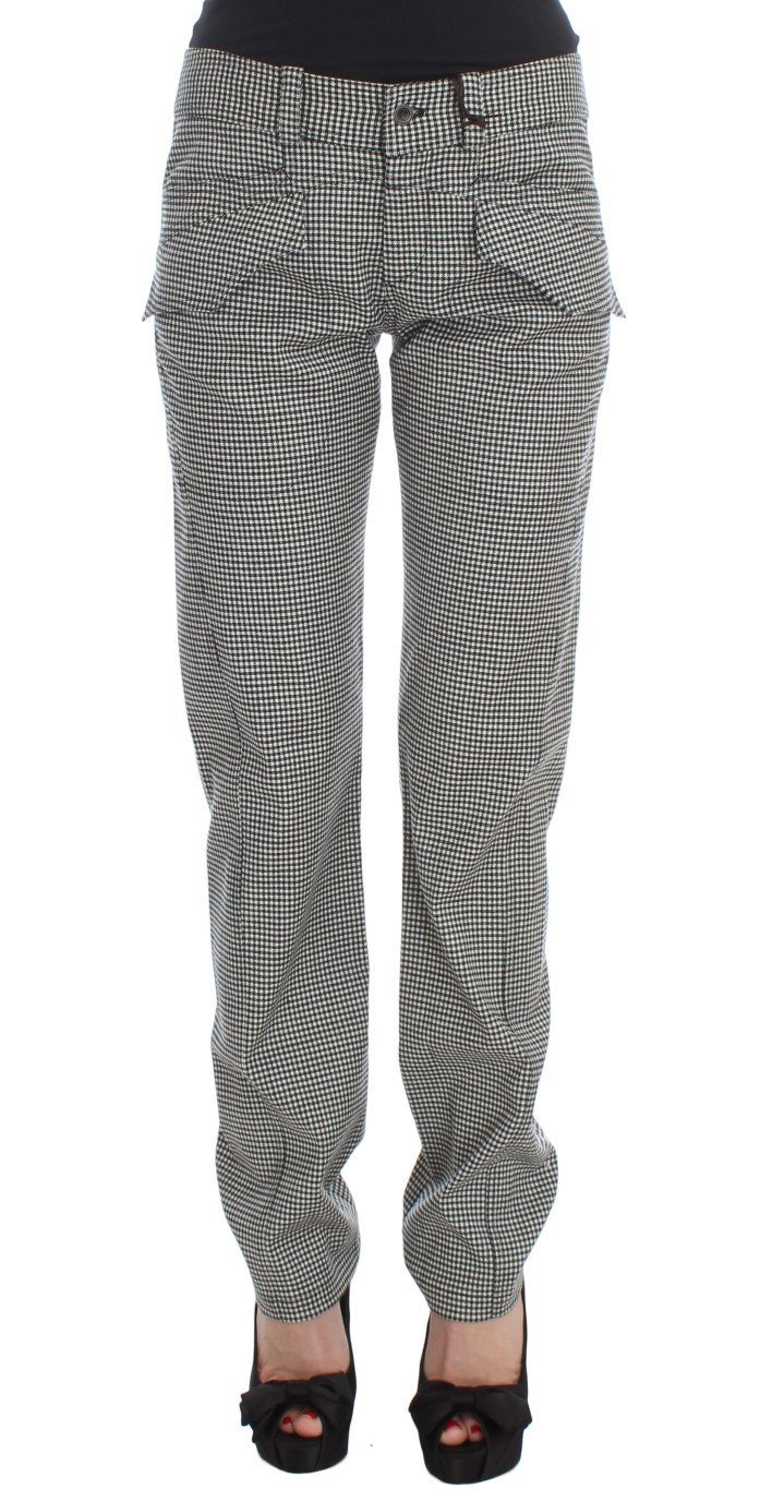 Ermanno Scervino Women's Checkered Trouser Black SIG30394 - IT42|M