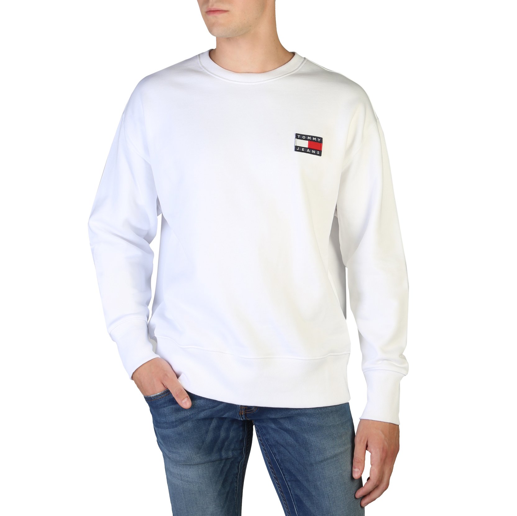 Tommy Hilfiger Men's Sweatshirt Various Colours DM0DM07250 - white M