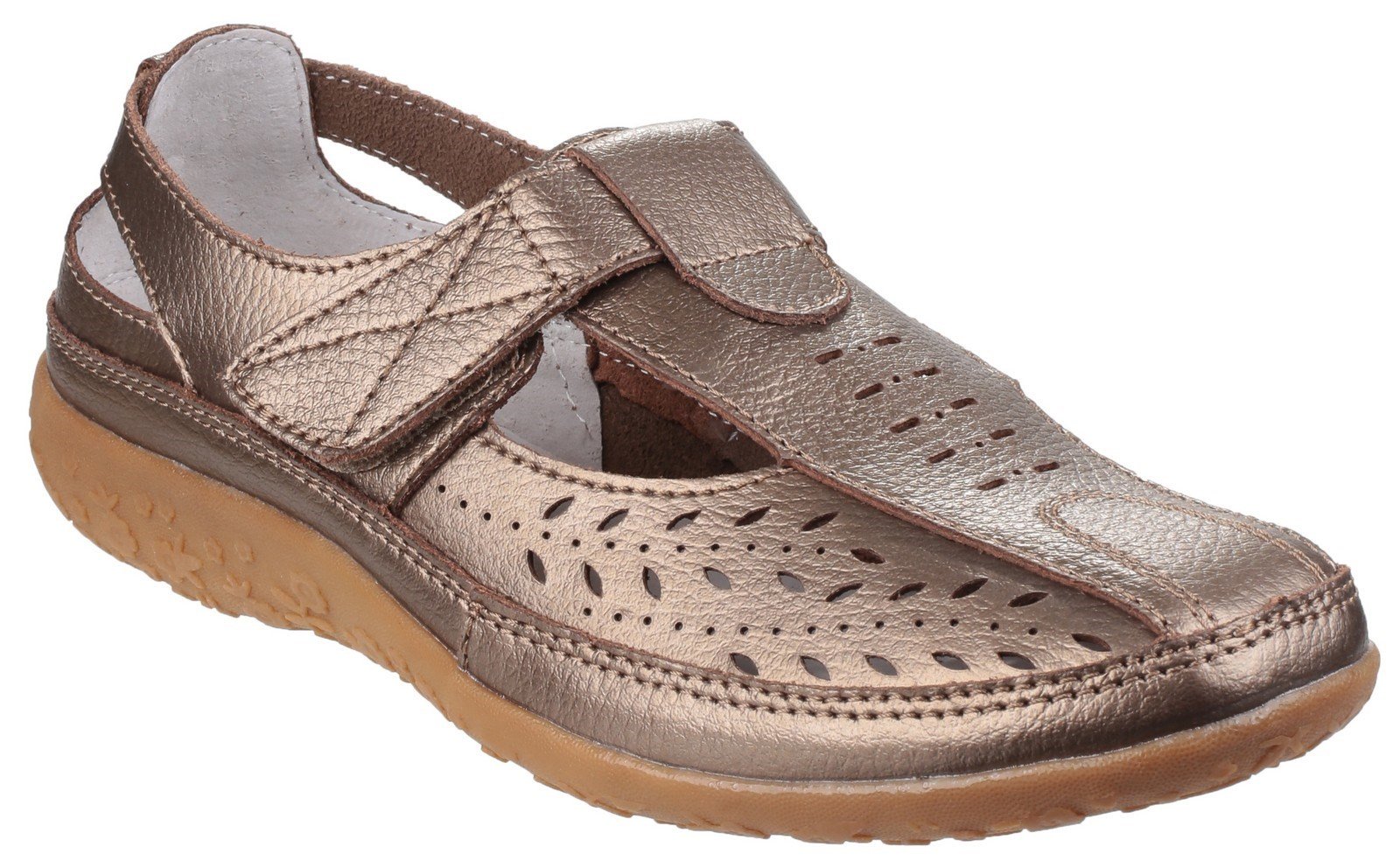 Fleet & Foster Women's Pinot Shoe Grey 23609-38723 - Bronze 3