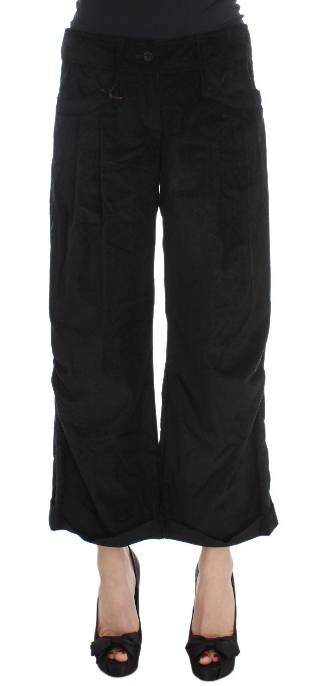 Ermanno Scervino Women's Capri Boot Cut Trouser Black SIG30396 - IT40|S