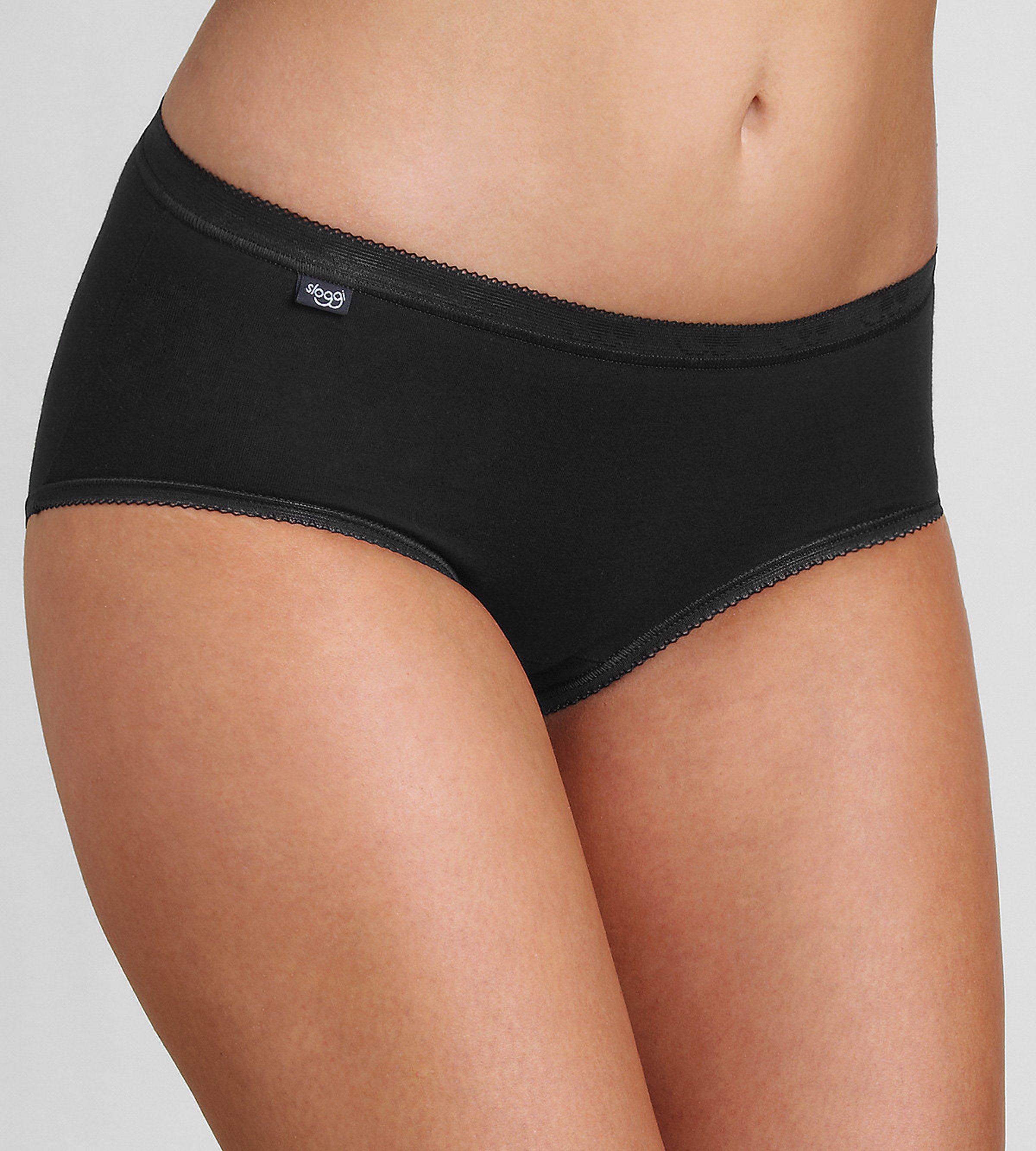 Sloggi Women’s Basic + Midi 4 Pack Underwear Various Colours - 10 Black