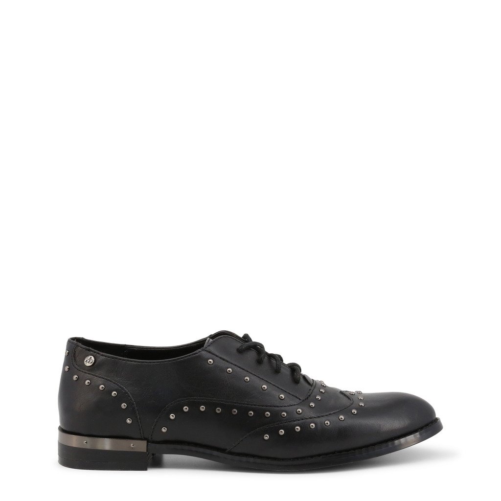 Roccobarocco Women's Lace Up Shoe Black RBSC0U101 - black EU 35