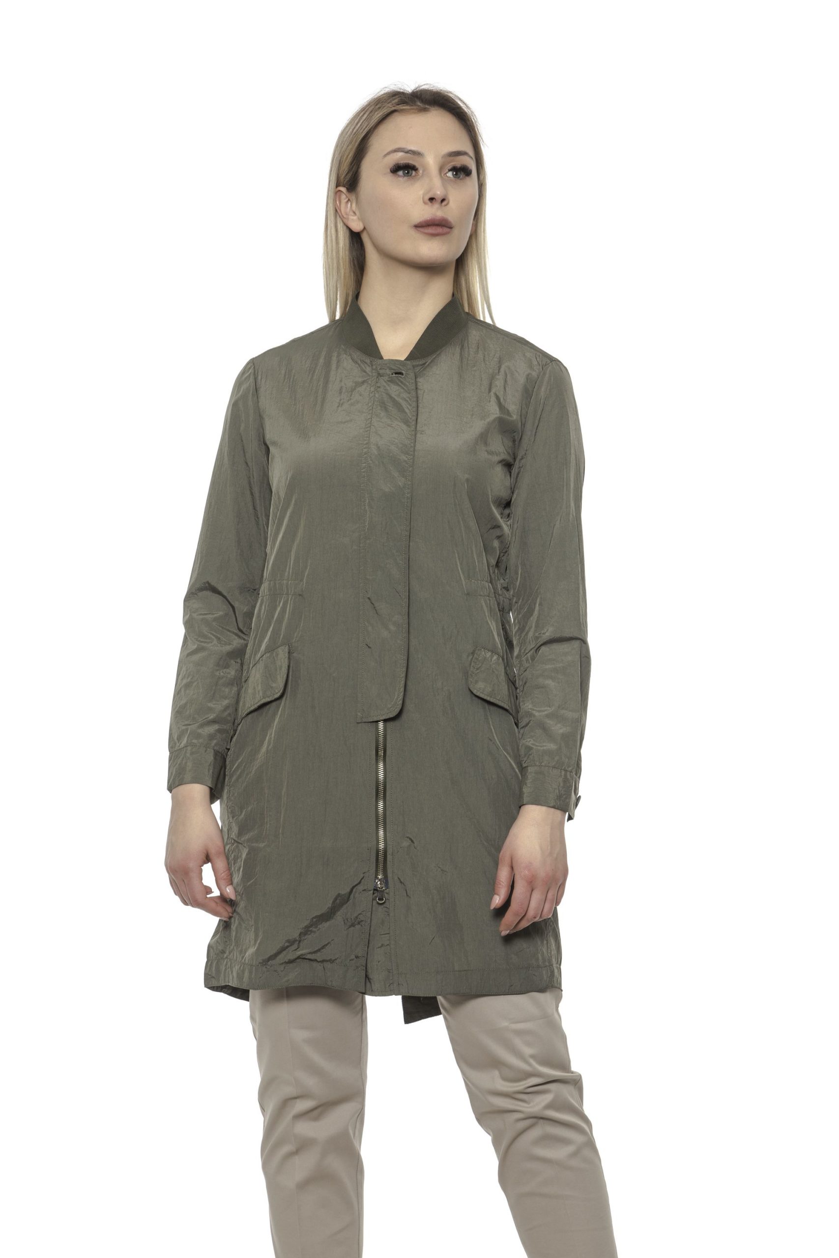 Alpha Studio Women's Oliva Coat Green AL1374703 - IT40 | XS