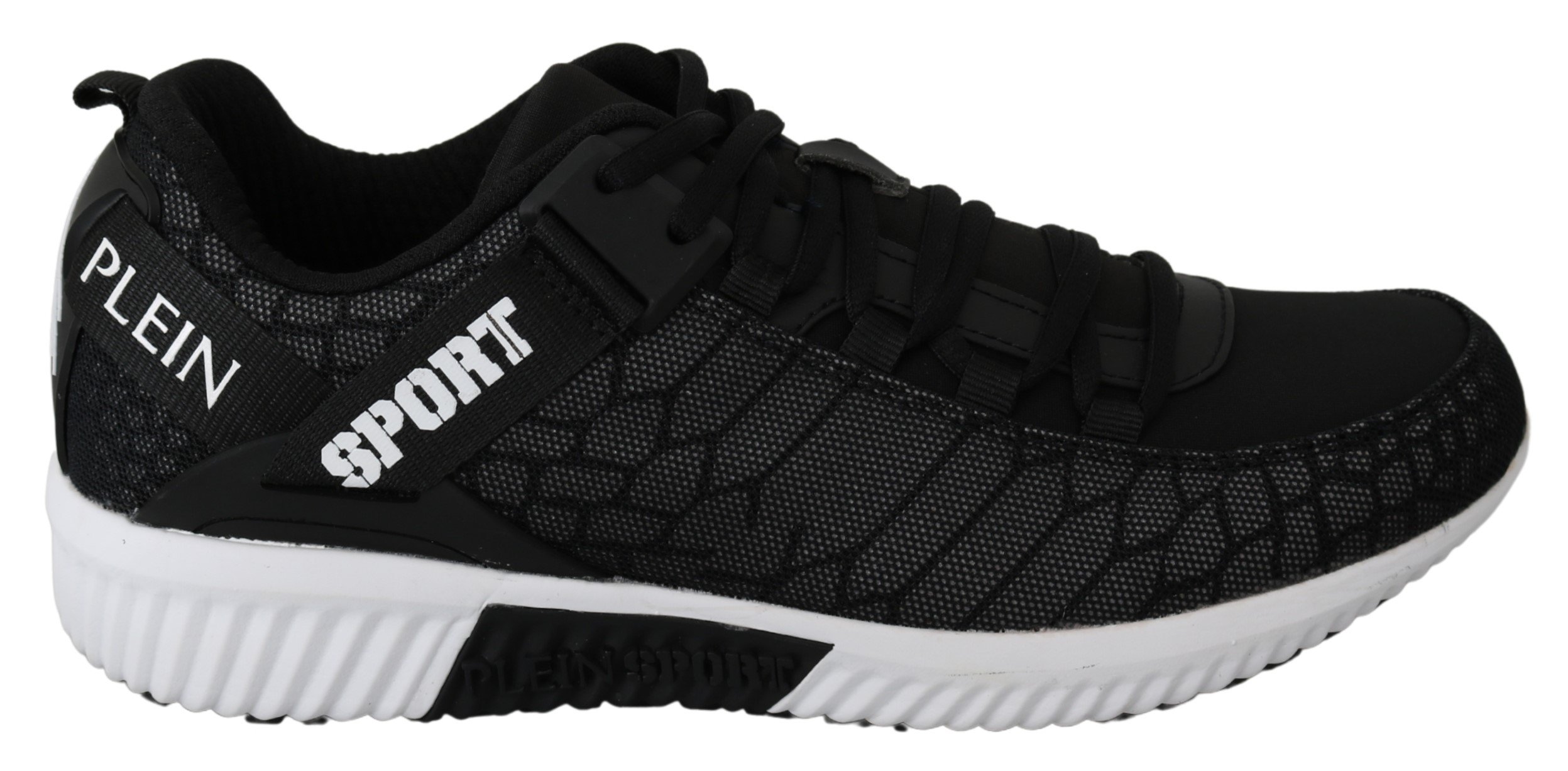 PHILIPP PLEIN Men's ADRIAN Logo SoftHi-Top Trainer Black MV2980 - EU45/US12