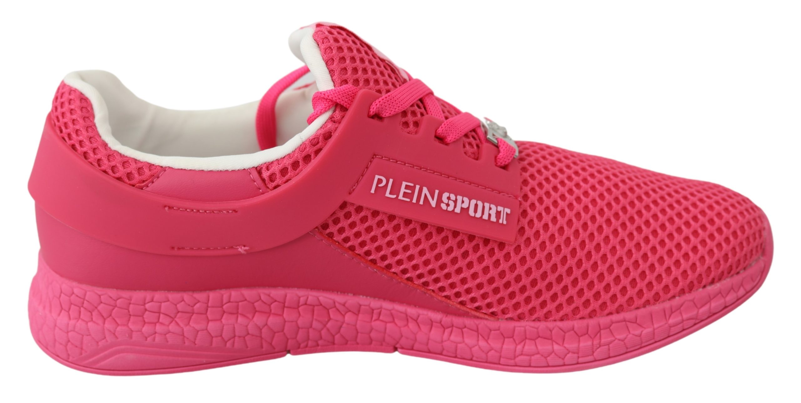 Fuxia Beetroot Polyester Runner Becky Sneakers Shoes - EU40/US10