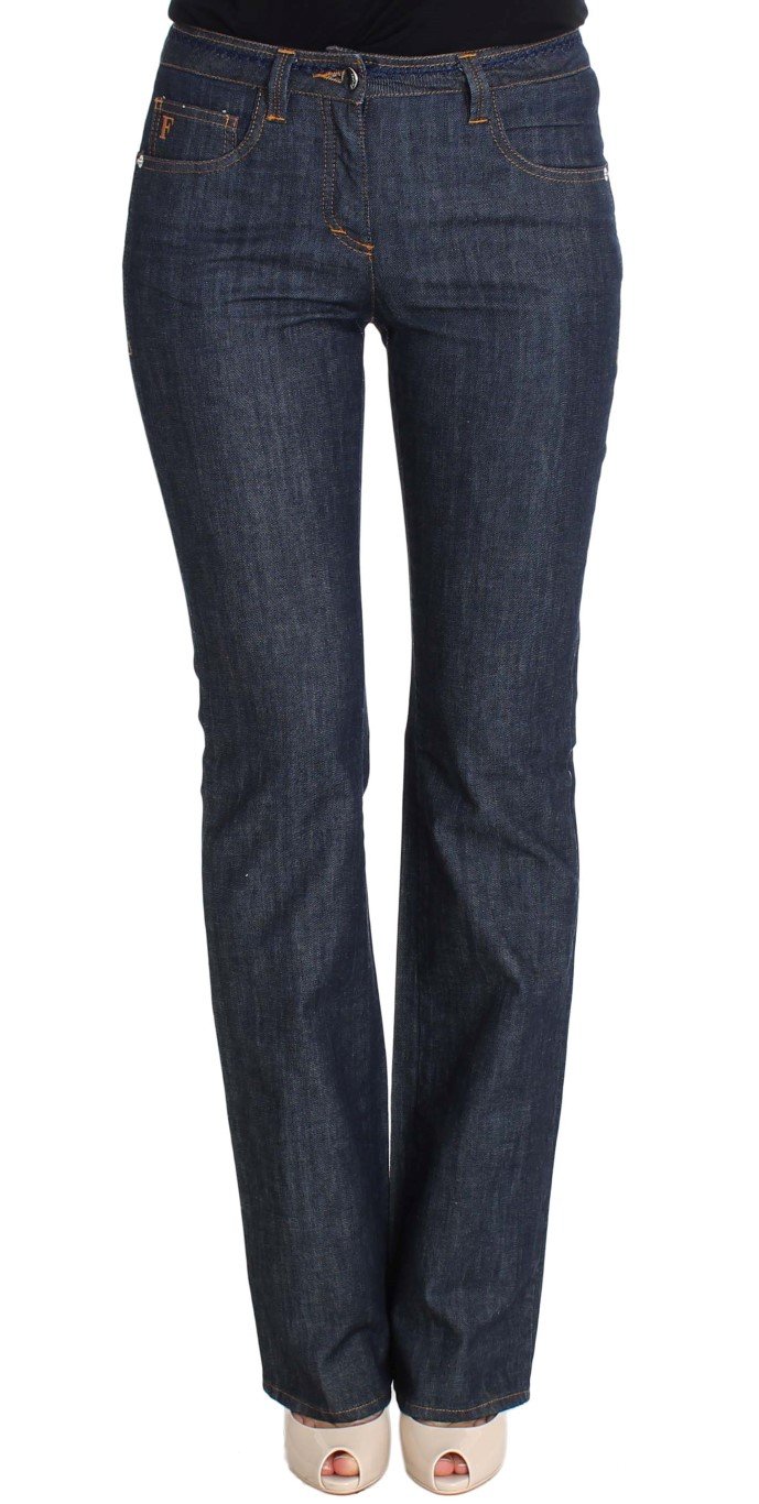 GF Ferre Women's Cotton Denim Flare Boot Cut Jeans Blue SIG30422 - W26