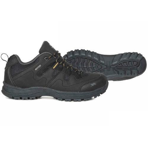 Trespass Men's Low Cut Hiking Shoes Black Finley - Black UK-7 / EU-41