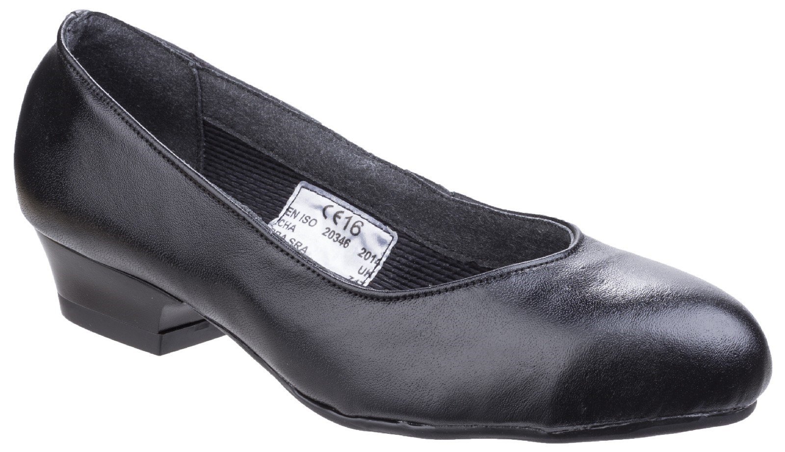 Amblers Women’s Safety Court Sandal Shoes Black 02688 - Black 3