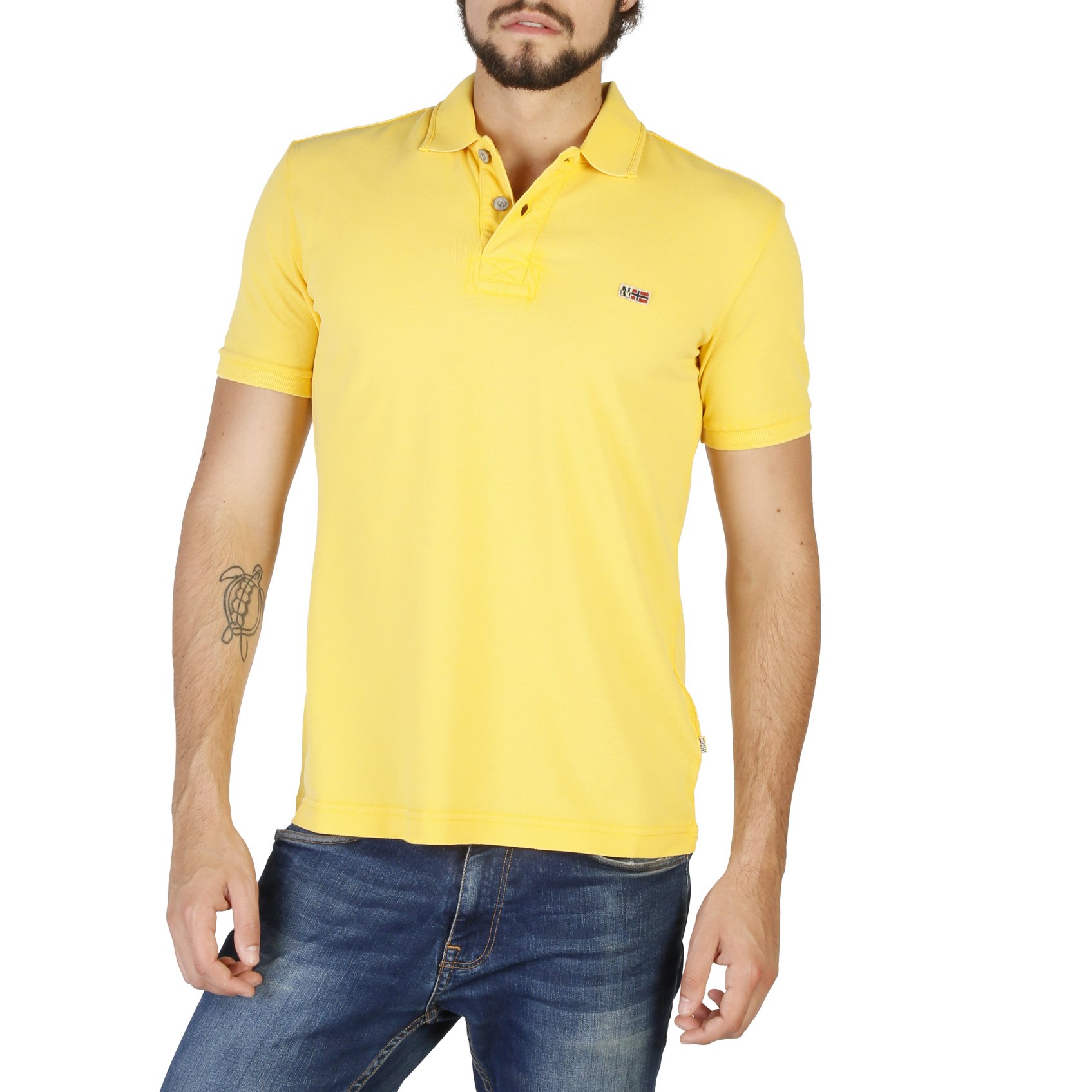 Napapijri Men's Polo Shirt Various Colours N0YHDX - yellow S