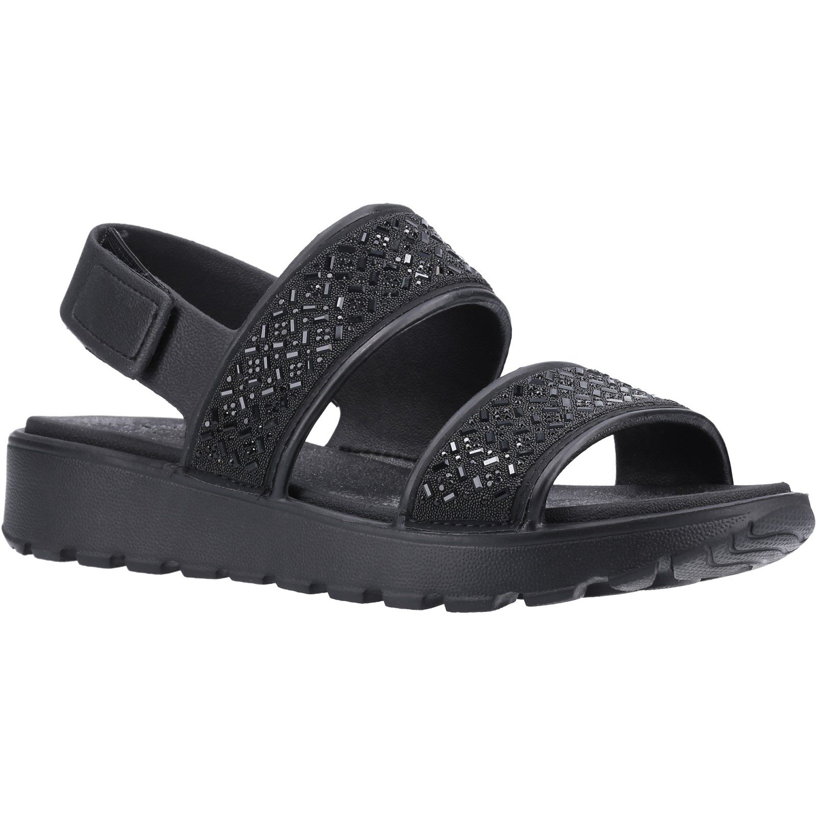 Skechers Women's Footsteps Glam Party Sandal Black 32369 - Black 3