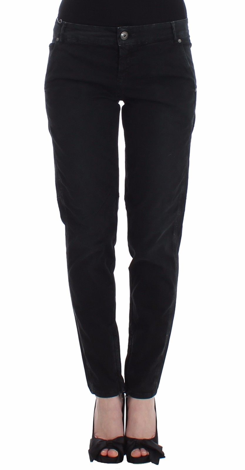 Ermanno Scervino Women's Skinny Leg Jeans Black SIG12461 - W34