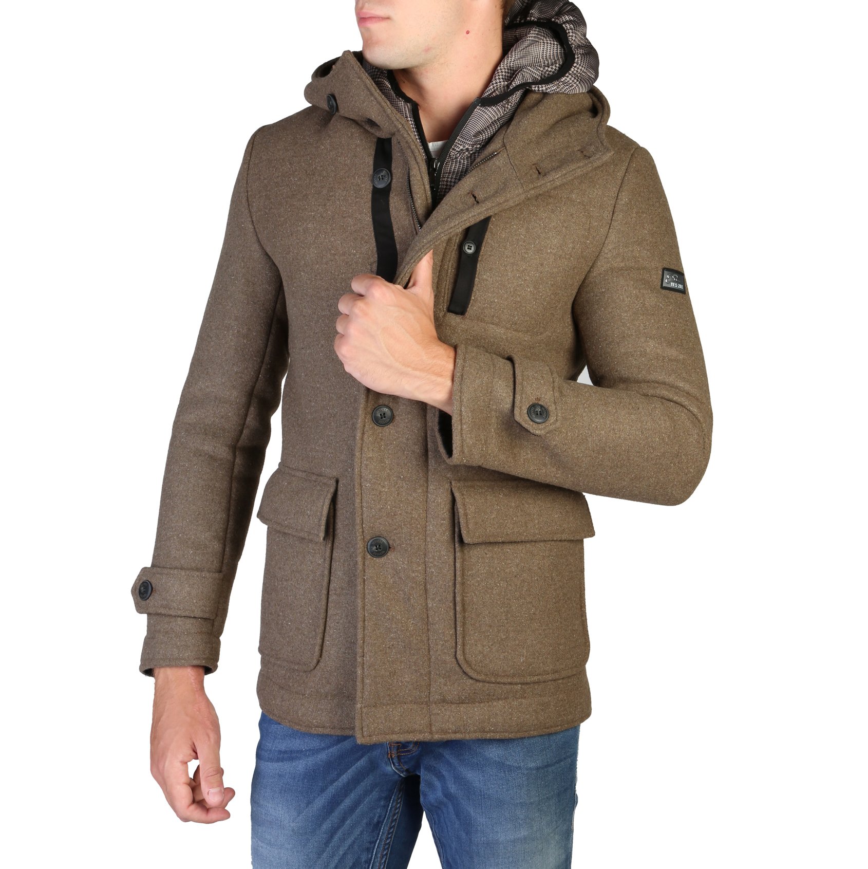 Yes Zee Men's Coat Various Colours O824_BJ00 - brown XL