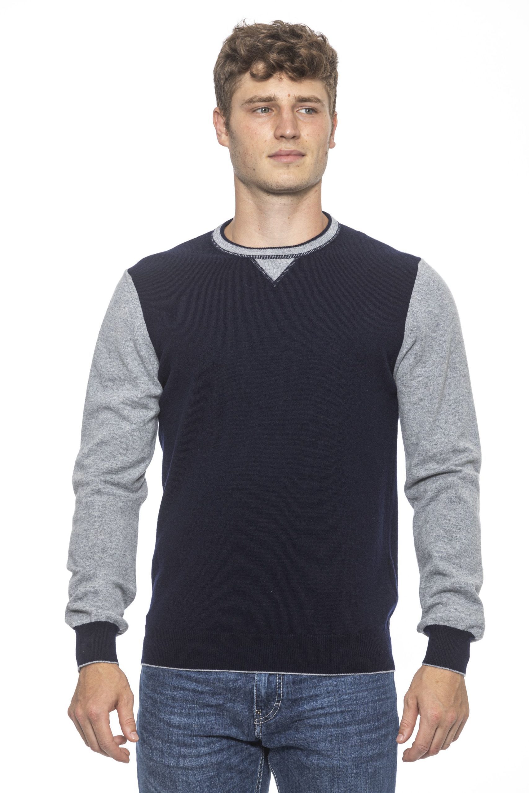Alpha Studio Men's Notte Sweater Blue AL1191962 - IT50 | L