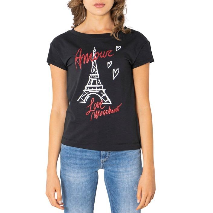 Love Moschino Women's T-Shirt Black 321620 - black 38