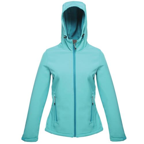 Regatta Women's Arley II Shaped Printable Softshell Jacket Various Colours T_TRA603 - Aqua (Ocean Depths) 10