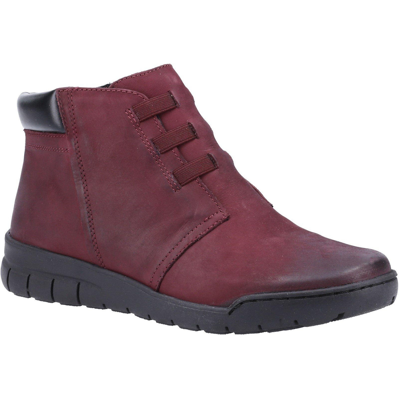 Fleet & Foster Women's Carmen Zip Ankle Boot Various Colours 33017 - Bordo 3