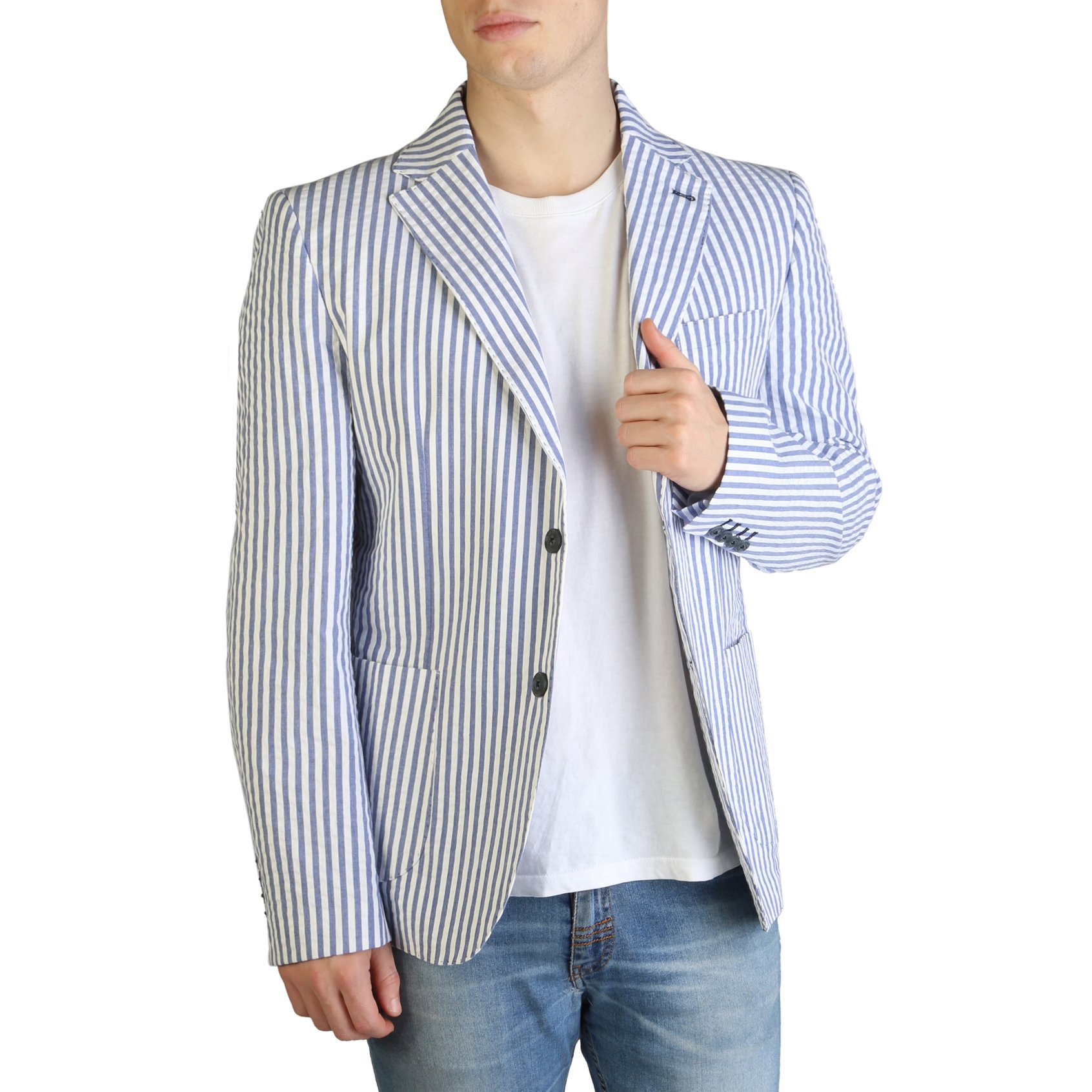 Yes Zee Men's Formal Jacket Various Colours G501_DB00 - blue 44