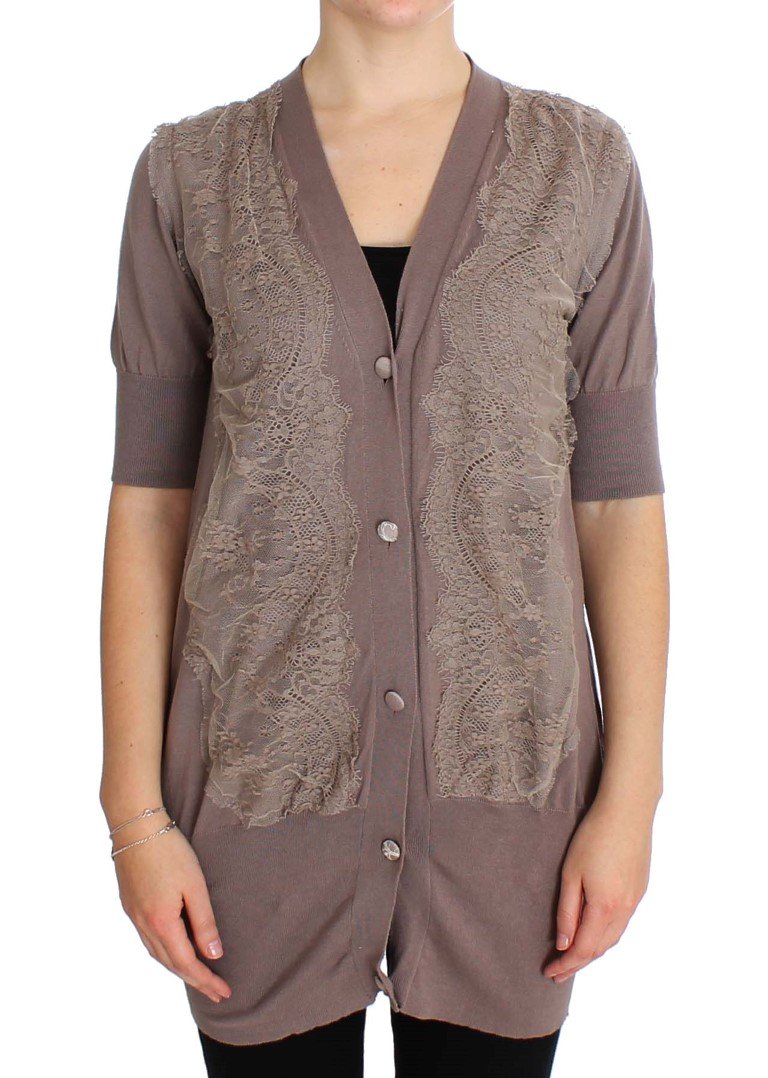 Pink Memories Women's Lace Cardigan Pink SIG30271 - IT44|L