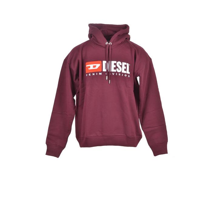 Diesel Men's Sweatshirt Bordeaux 210756 - bordeaux L