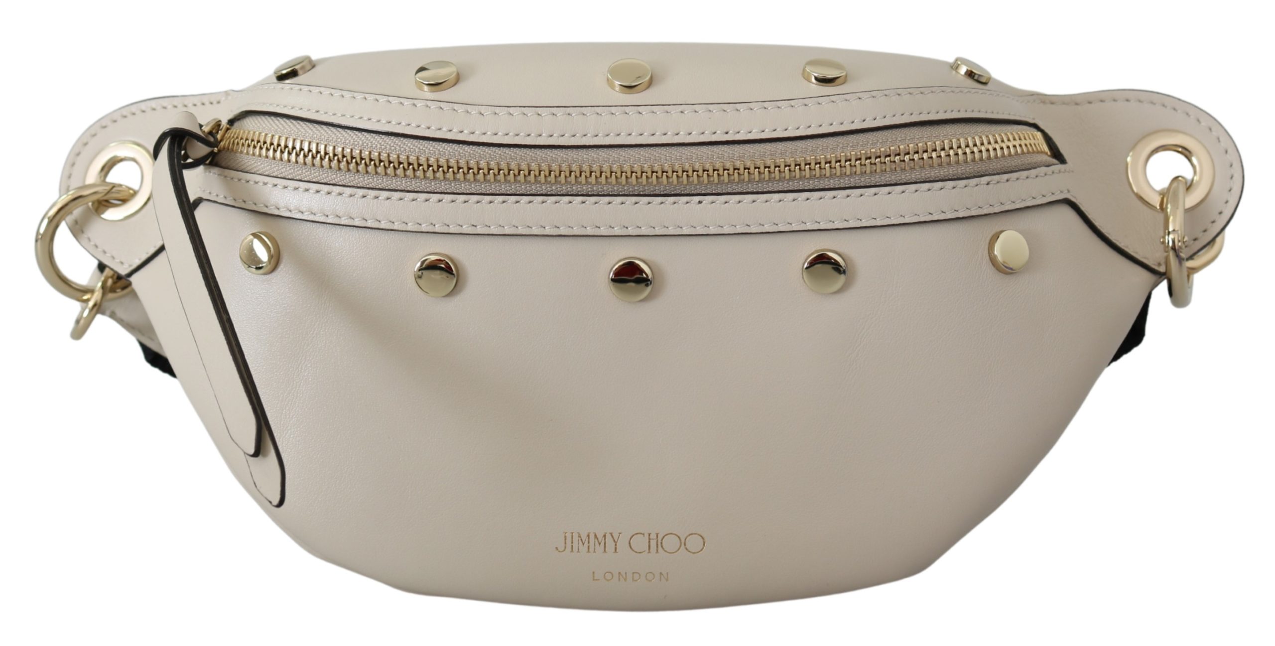 Jimmy Choo Women's Lockett Lamb Belt Bag Cream 1436320