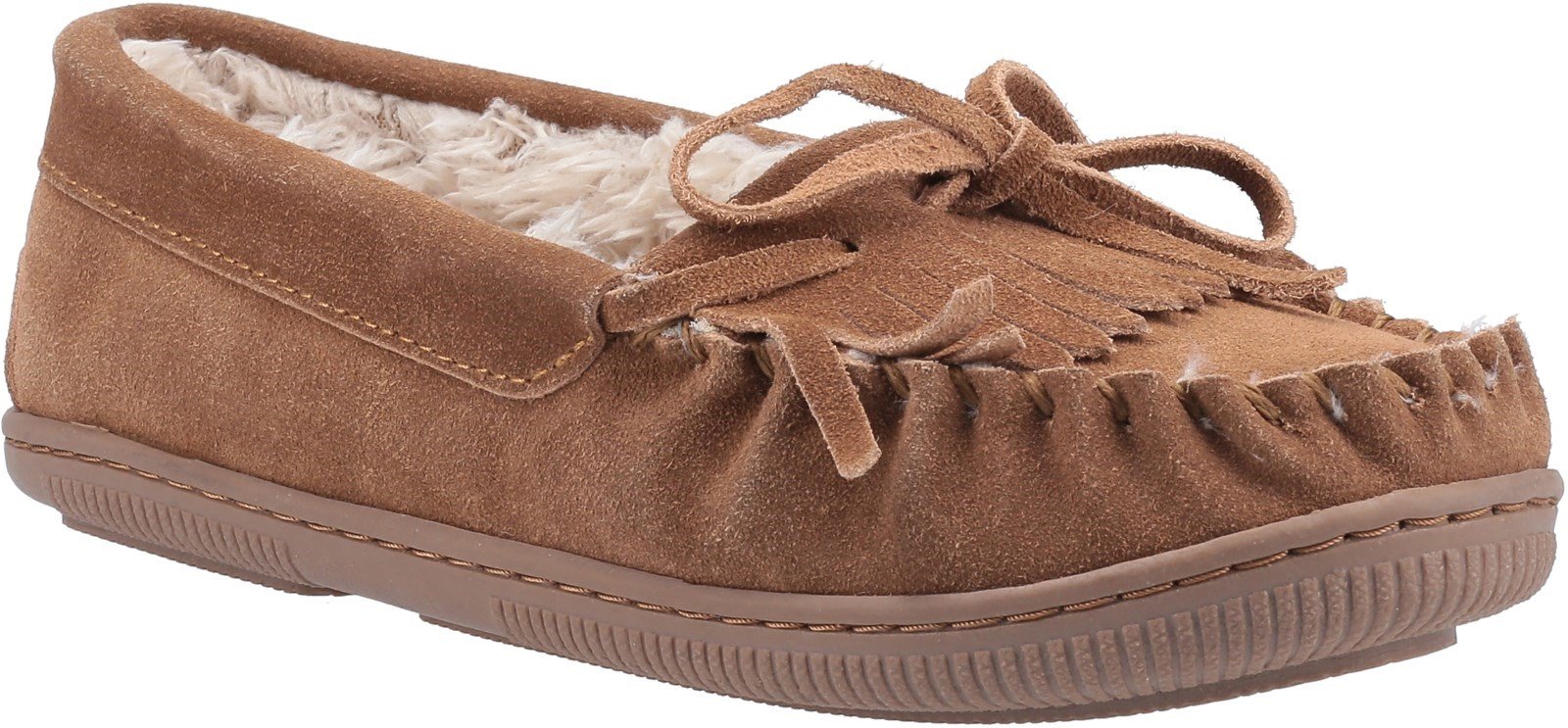 Hush Puppies Women's Addy Slip On Slipper Various Colours 29194 - Tan 3