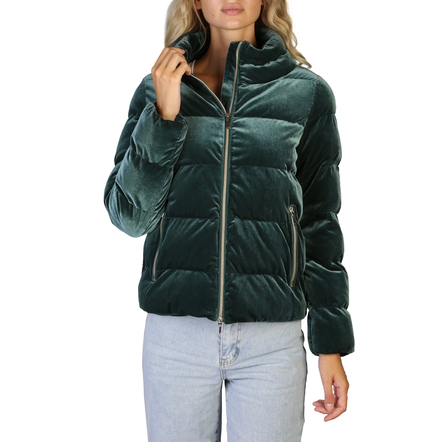Geox Women's Jacket Black W9428YT2568 - green 40