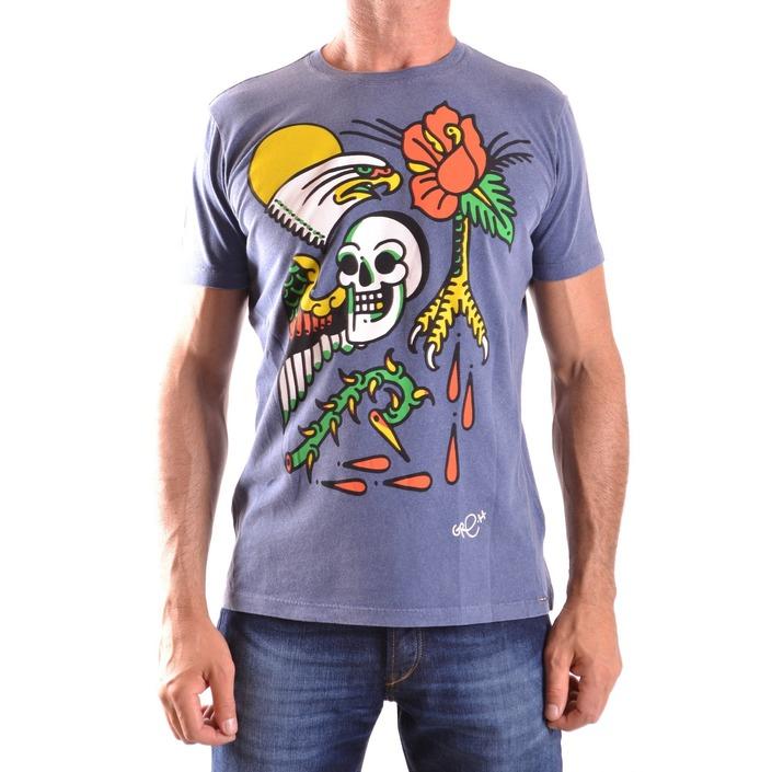 Diesel Men's T-Shirt Blue 161672 - blue XS