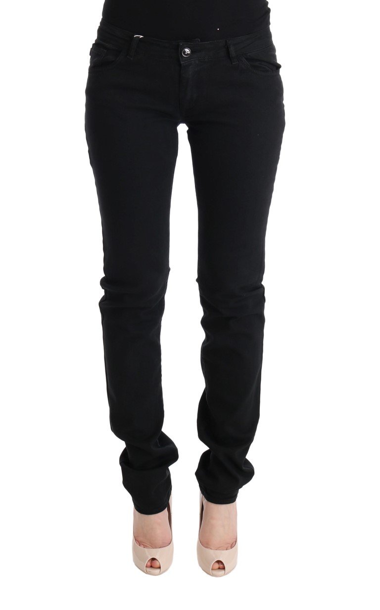 Cavalli Women's Cotton Slim Fit Low Waist Jeans Black SIG32426 - W24