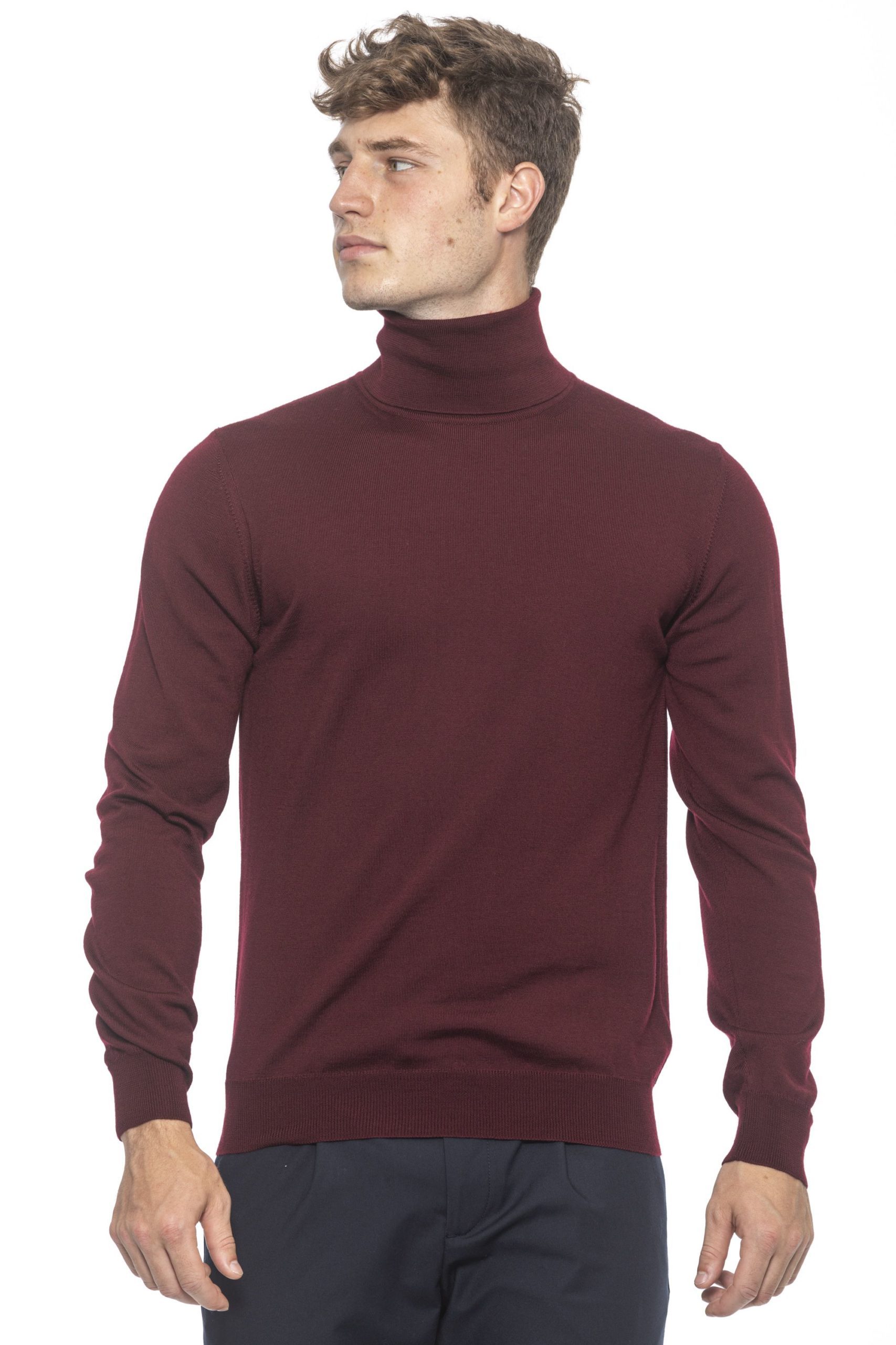 Alpha Studio Men's Sweater Burgundy AL1314590 - IT50 | L