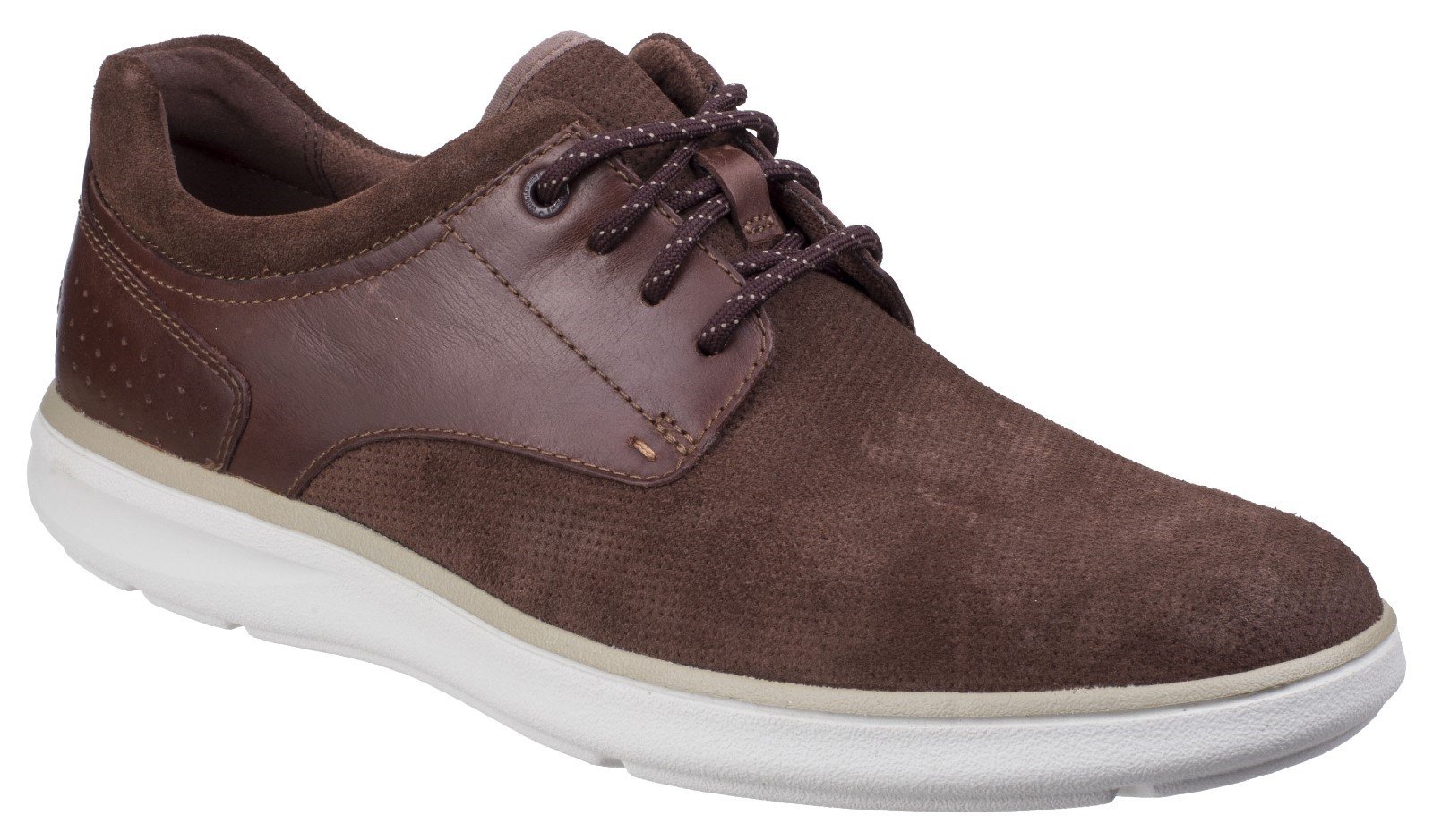 Rockport Men's Zaden Pointed Toe Blucher Trainer Dark Tan 26792 - Dark Tan 7