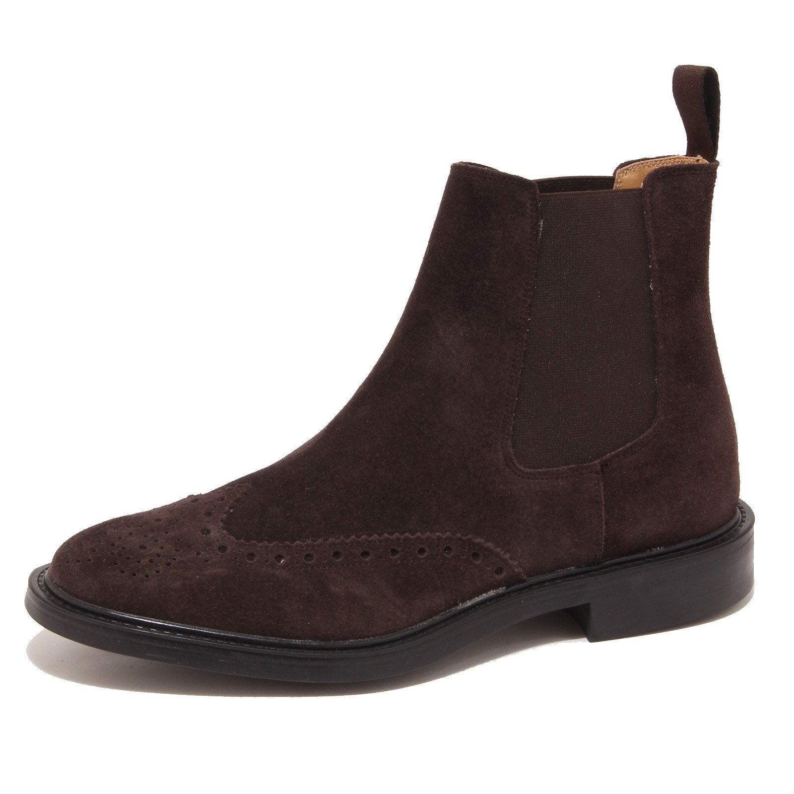 Saxone of Scotland Men's Calf Leather Chelsea Boot Brown 2321_Dark_Brown - EU40/US7