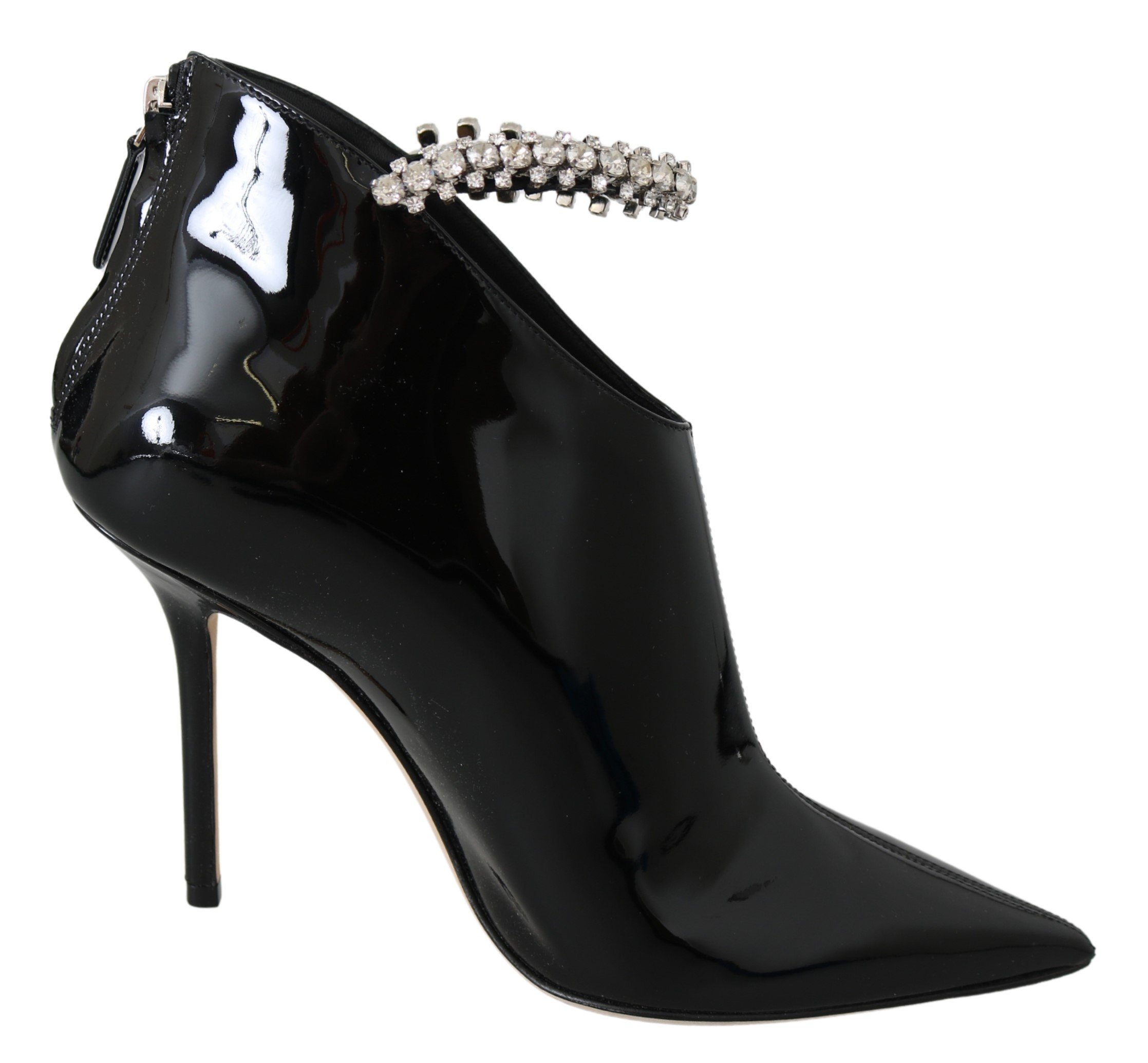 Jimmy Choo Women's Blaize100 Pat Boot Black 191714864412 - EU38.5/US8.5
