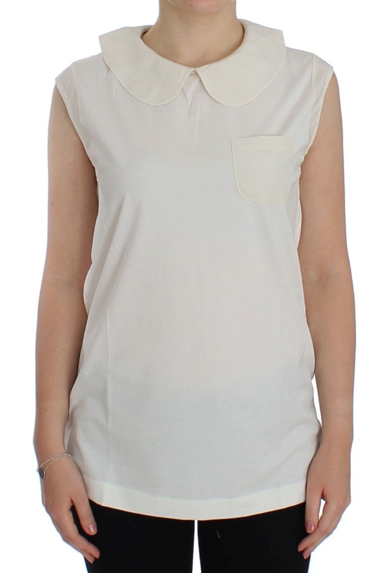 Dolce & Gabbana Women's Sleeveless Tops White SIG13293 - IT40|S
