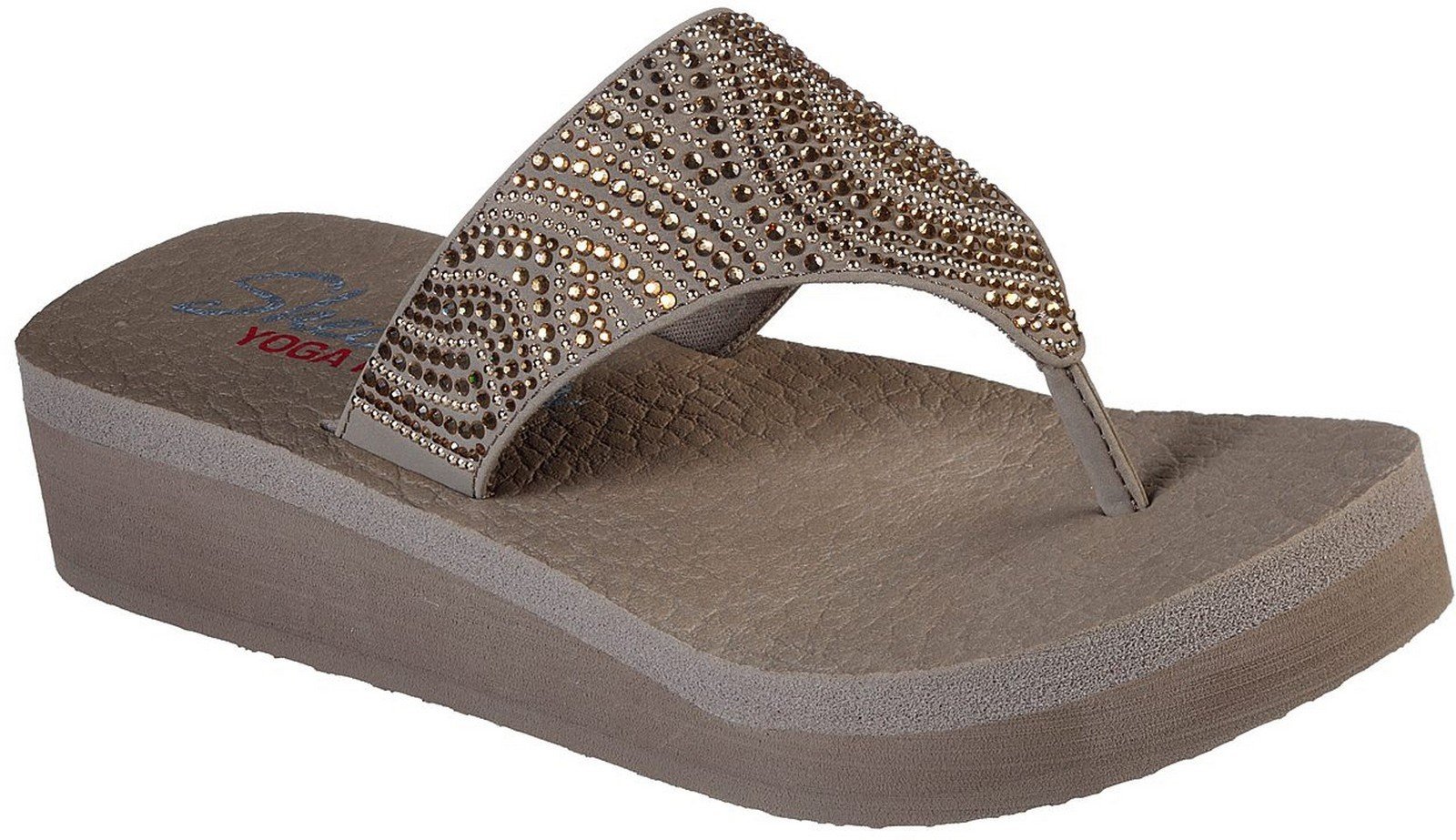 Skechers Women's Vinyasa Stone Candy Sandal Various Colours 30331 - Taupe 3