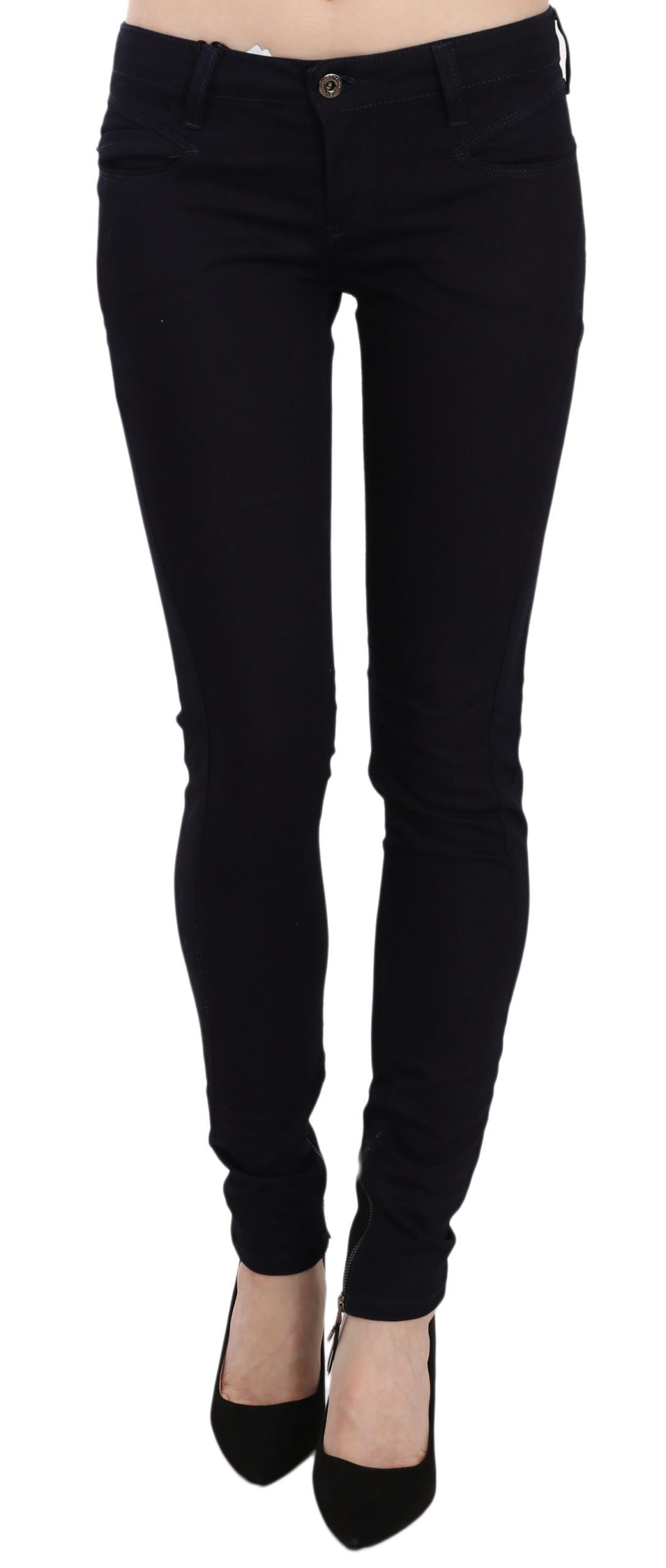 Costume National Women's Skinny Leg Denim Slim Fit Jeans Blue PAN61220 - W27