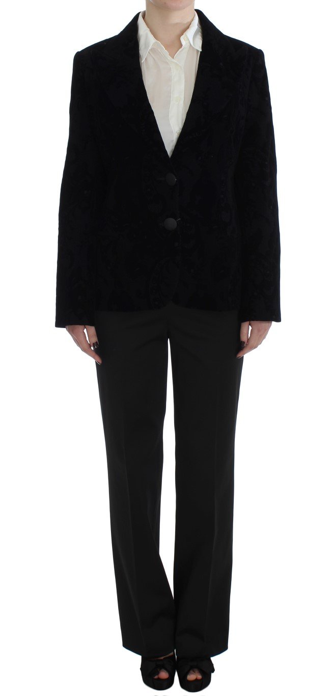 BENCIVENGA Women's Lace Stretch Suit Black SIG30899 - L
