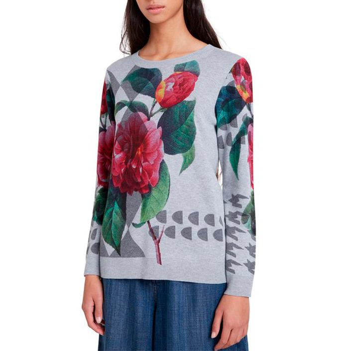 Desigual Women's Sweater Grey 179822 - grey M