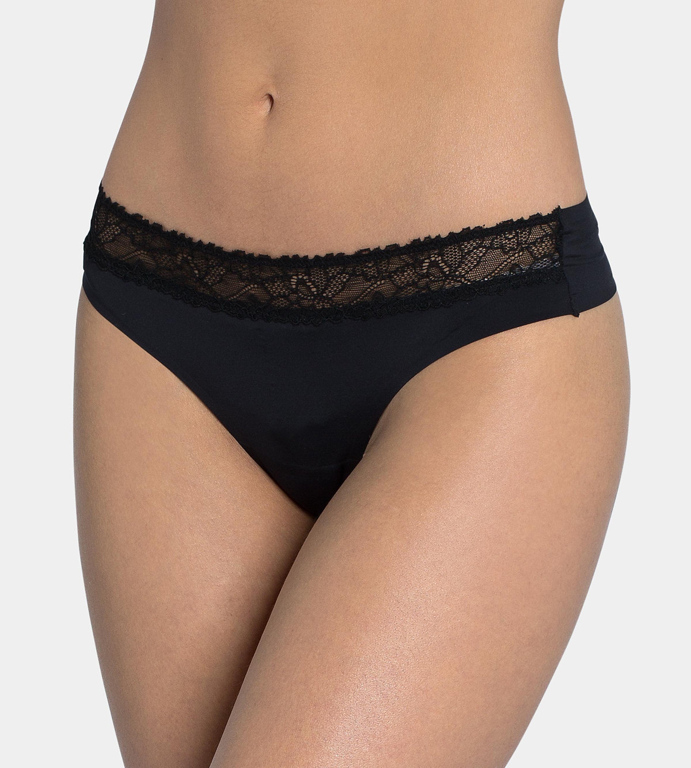 Sloggi Women's Wow Lace String Brief Black 7613125944598 - 10 Black