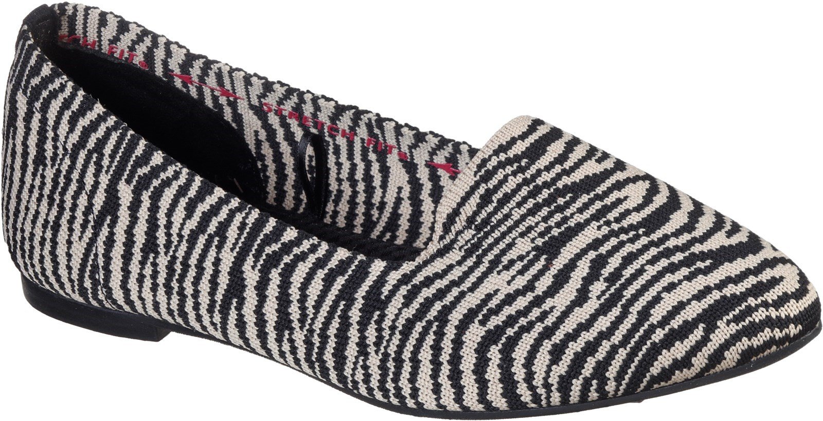 Skechers Women's Cleo Knitty Kit Slip On Loafer Multicolor 32124 - Natural/Black 3