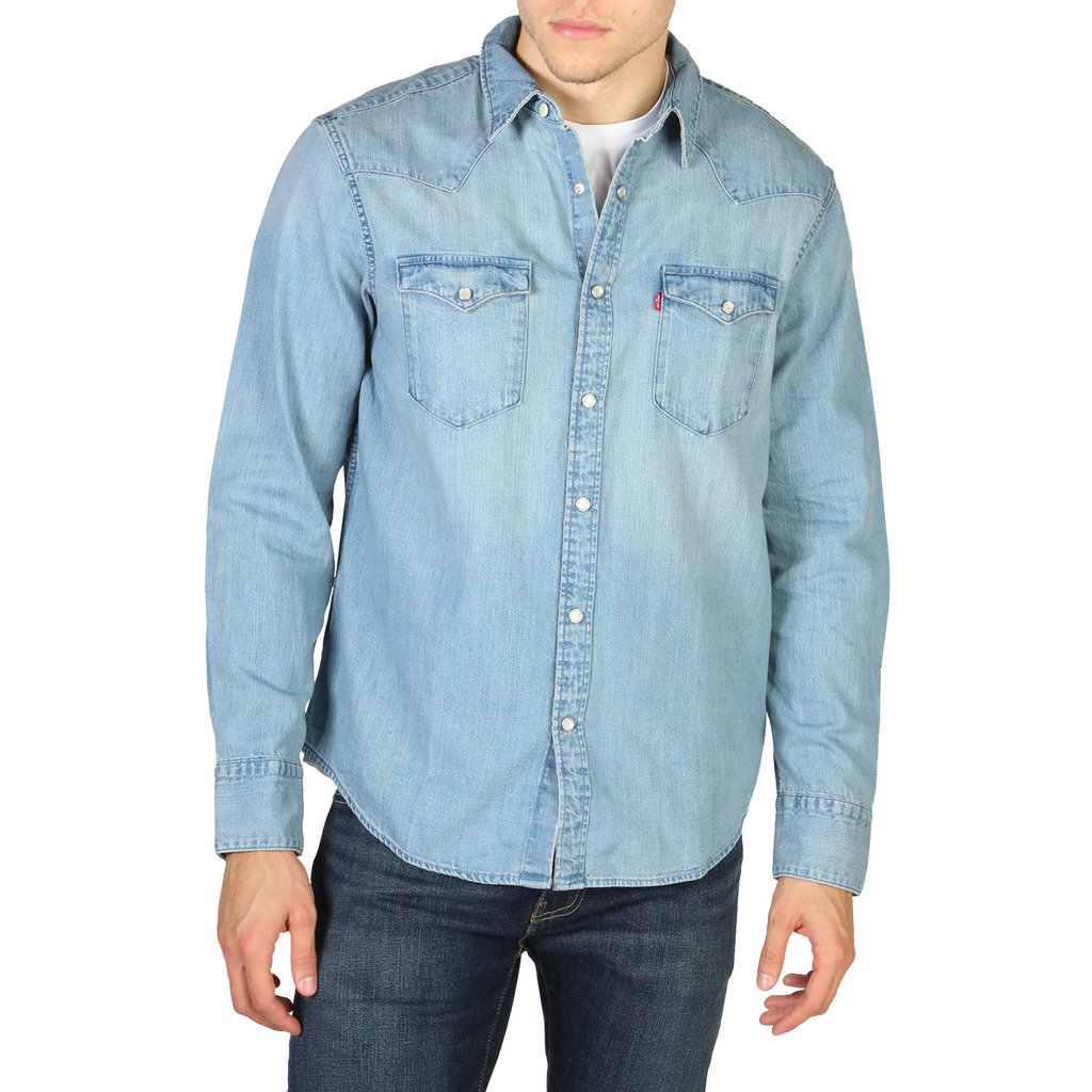 Levis Men's Shirt Blue 85744-0001_BARSTOW - blue XS