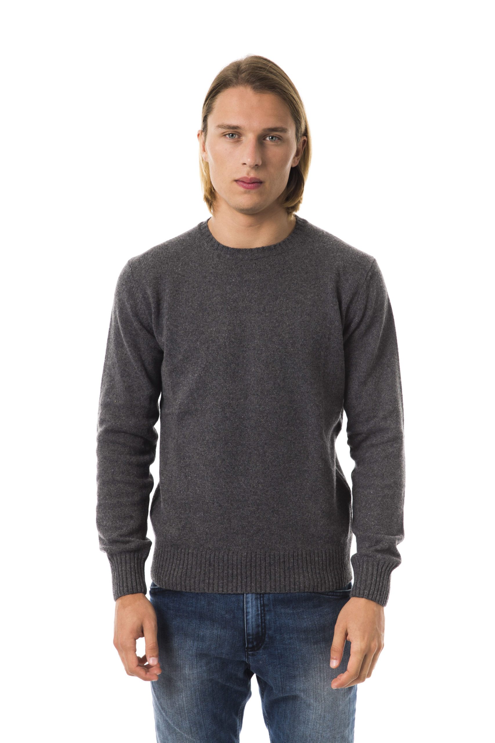 Uominitaliani Men's G R I S C. Sweater Gray UO816436 - L