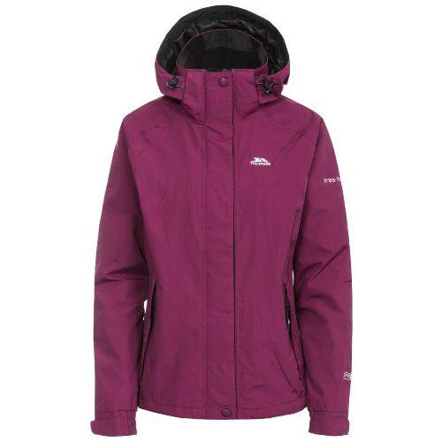 Trespass Women's Waterproof Jacket Various Colours Florissant - Grape Wine XS